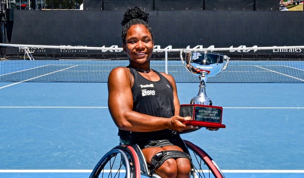 AUSTRALIAN OPEN JÚNIOR. TÊNIS. FEMININO. CADEIRA DE RODAS. VITÓRIA MIRANDA. CAMPEÃ. SIMPLES.