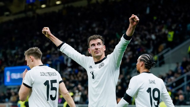 LIGA DAS NAÇÕES DA UEFA. UNIÃO DAS ASSOCIAÇÕES EUROPEIAS DE FUTEBOL. TEMPORADA 2024.2025. QUARTAS DE FINAL. JOGO DE IDA. PRIMEIRO JOGO. PRIMEIRA PARTIDA. ITÁLIA. ALEMANHA.