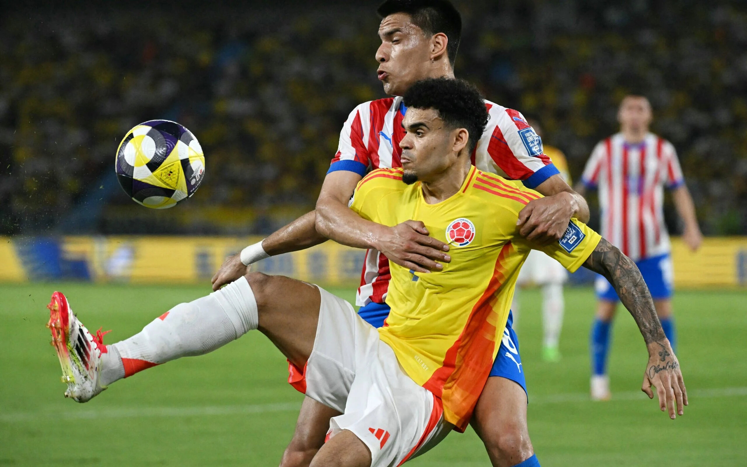 ELIMINATÓRIAS DA AMÉRICA DO SUL. COPA DO MUNDO DE 2026. CONMEBOL. CONFEDERAÇÃO SUL-AMERICANA DE FUTEBOL. PRIMEIRA FASE. DÉCIMA QUARTA RODADA. COLÔMBIA. PARAGUAI.