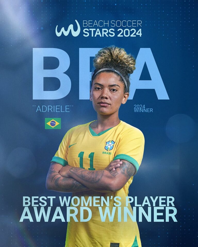 ADRIELE. MELHOR JOGADORA DE BEACH SOCCER.