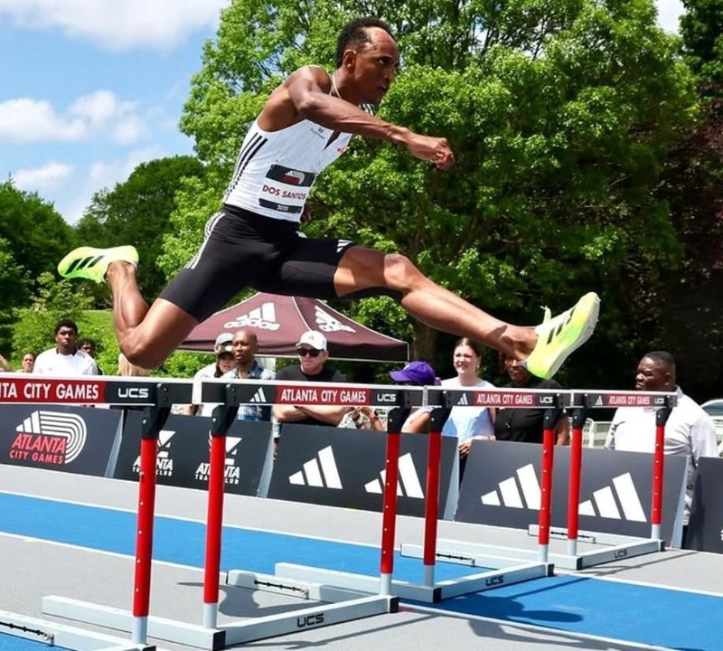 ATLESTISMO. COM BARREIRA. ALISON DOS SANTOS. BRASIL. 200 METROS. RECORDE. ATLANTA. ESTADOS UNIDOS.