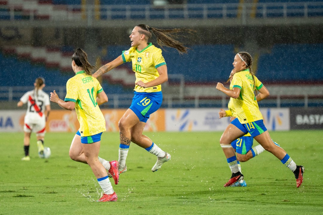 CAMPEONATO SUL-AMERICANO SUB-17. FUTEBOL FEMININO. HEXAGONAL. SEGUNDA RODADA. BRASIL. PERU.