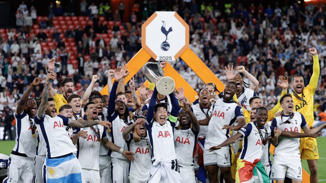 LIGA EUROPA. TEMPORADA 2024.2025. FINAL. JOGO ÚNICO. PARTIDA ÚNICA. TOTTENHAM. INGLATERRA. CAMPEÃO. TRICAMPEÃO. TEMPORADA 1971/1972. TEMPORADA 1983/1984. TEMPORADA 2024/2025. MANCHESTER UNITED. INGLATERRA. VICE-CAMPEÃO.