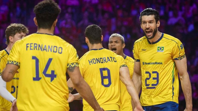 VÔLEI MASCULINO. LIGA DAS NAÇÕES DE VÔLEI. OITAVA RODADA. FASE PRELIMINAR. PRIMEIRA FASE. OITAVA RODADA. BRASIL. POLÔNIA.