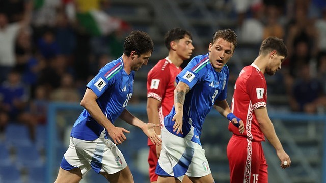 ELIMINATÓRIAS DA UEFA. UNIÃO DAS ASSOCIAÇÕES EUROPEIAS DE FUTEBOL. EUROPA. COPA DO MUNDO DE 2026. QUARTA RODADA. ITÁLIA. MOLDÁVIA. GRUPO I.