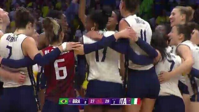 LIGA DAS NAÇÕES DE VÔLEI FEMININO. PRIMEIRA FASE. QUARTA RODADA. ITÁLIA. BRASIL.