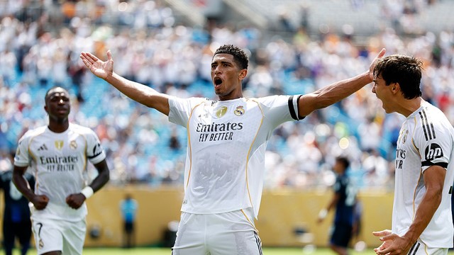 COPA DO MUNDOD E CLUBES DA FIFA. FEDERAÇÃO INETRNACIONAL DAS ASSOCIAÇÕES DE FUTEBOL. DE 2025. MUNDIAL DE CLUBES. PRIMEIRA FASE. SEGUNDA RODADA. GRUPO H. REAL MADRID. ESPANHA. PACHUCA. MÉXICO.