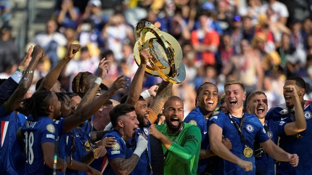 COPA DO MUNDO DE CLUBES DA FIFA. FEDERAÇÃO INTERNACIONAL DAS ASSOCIAÇÕES DE FUTEBOL. FINAL. JOGO ÚNICO. PARTIDA ÚNICA. CHELSEA. INGLATERRA. CAMPEÃO. PARIS SAINT-GERMAIN. FRANÇA. VICE-CAMPEÃO. NOVA JERSEY. ESTADOS UNIDOS.