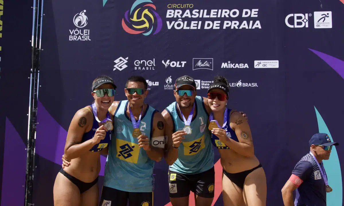 ETAPA DE CUIABÁ-MT. VÔLEI DE PRAIA. THÂMELA. VIC. ADRIELSON. ARTHUR. BRASIL. MEDALHA DE OURO.