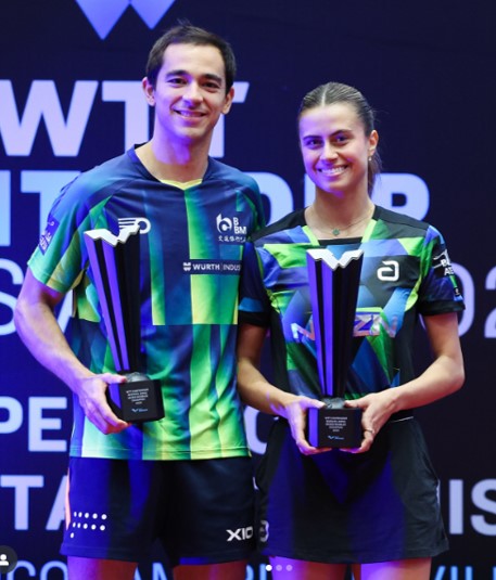 BUENOS AIRES. ARGENTINA. WTT. WORLD TABLE TENNIS. TÊNIS DE MESA MUNDIAL. CONTENDER. HUGO CALDERANO. BRUNA TAKAHASHI,