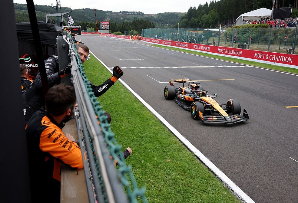 FÓRMULA 1. ÓSCAR PIASTRI. MCLAREN. GRANDE PRÊMIO DA BÉLGICA. SPA-FRANCORCHAMPS.