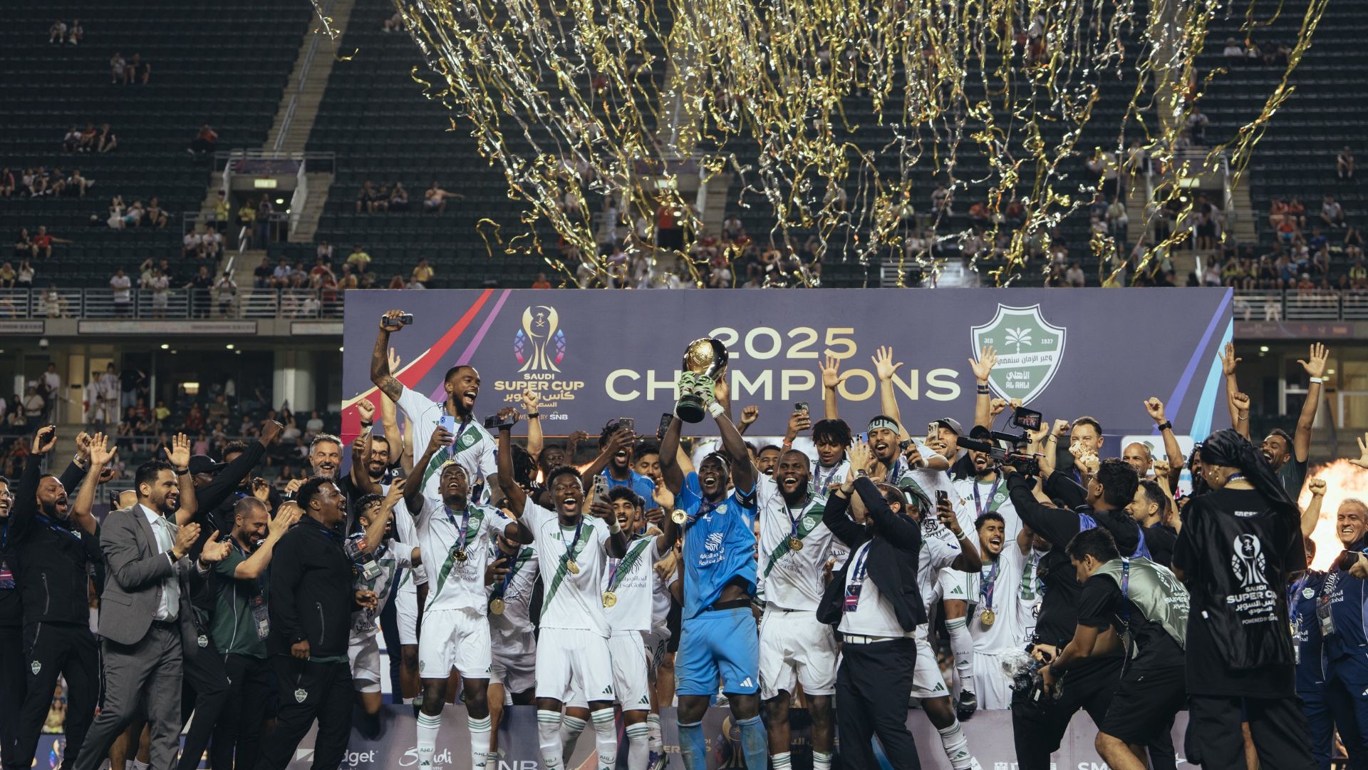 SUPERCOPA DA ARÁBIA SAUDITA. FINAL. JOGO ÚNICO. PARTIDA ÚNICA. ESTÁDIO HONG KONG. SO KON PO. AL-ALHY. ARÁBIA SAUDITA. CAMPEÃO. BICAMPEÃO. 2016. 2025. AL-NASSR. ARÁBIA SAUDITA. VICE-CAMPEÃO.