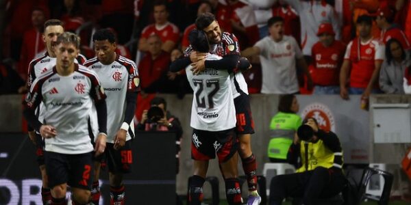 TAÇA LIBERTADORES DA AMÉRICA DE 2025. OITAVAS DE FINAL. JOGO DE VOLTA. SEGUNDO JOGO. SEGUNDA PARTIDA. FLAMENGO-RJ. BRASIL. CLASSIFICADO. INTERNACIONAL-RS. BRASIL. ELIMINADO. QUARTAS DE FINAL. JOGO DE IDA. PRIMEIRO JOGO. PRIMEIRA PARTIDA. JOGO DE VOLTA. SEGUNDO JOGO. SEGUNDA PARTIDA. FLAMENGO-RJ. BRASIL. ESTUDIANTES DE LA PLATA. ARGENTINA.