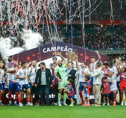 COPA DO NORDESTE DE 2025. FINAL. JOGO DE VOLTA. SEGUNDO JOGO. SEGUNDA PARTIDA. BAHIA-BA. CAMPEÃO. PENTACAMPEÃO.2001. 2002. 2017.2021.2025. CONFIANÇA-SE. VICE-CAMPEÃO.