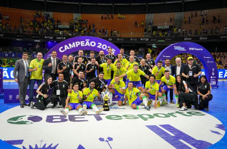 COPA DAS NAÇÕES DE FUTSAL DE 2025. SEDE, BRASIL. BRASÍLIA-DF. BRASIL. CAMPEÃO. BICAMPEÃO. 2023.2025. POLÔNIA. VICE-CAMPEÃ.