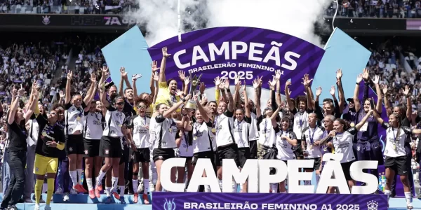 CAMPEONATO BRASILEIRO DE FUTEBOL FEMININO DA SÉRIE A1 DE 2025. FINAL. JOGO DE VOLTA. SEGUNDO JOGO. SEGUNDA PARTIDA. CORINTHIANS-SP. CAMPEÃO. HEPTACAMPEÃO. 2018. 2020. 2021. 2022. 2023. 2024. 2025. CRUZEIRO-MG. VICE-CAMPEÃO.