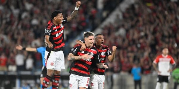 TAÇA LIBERTADORES DA AMÉRICA DE 2025. QUARTAS DE FINAL. PRIMEIRO JOGO. JOGO DE IDA. PRIMEIRA PARTIDA. FLAMENGO-RJ. BRASIL. ESTUDIANTES DE LA PLATA. ARGENTINA.