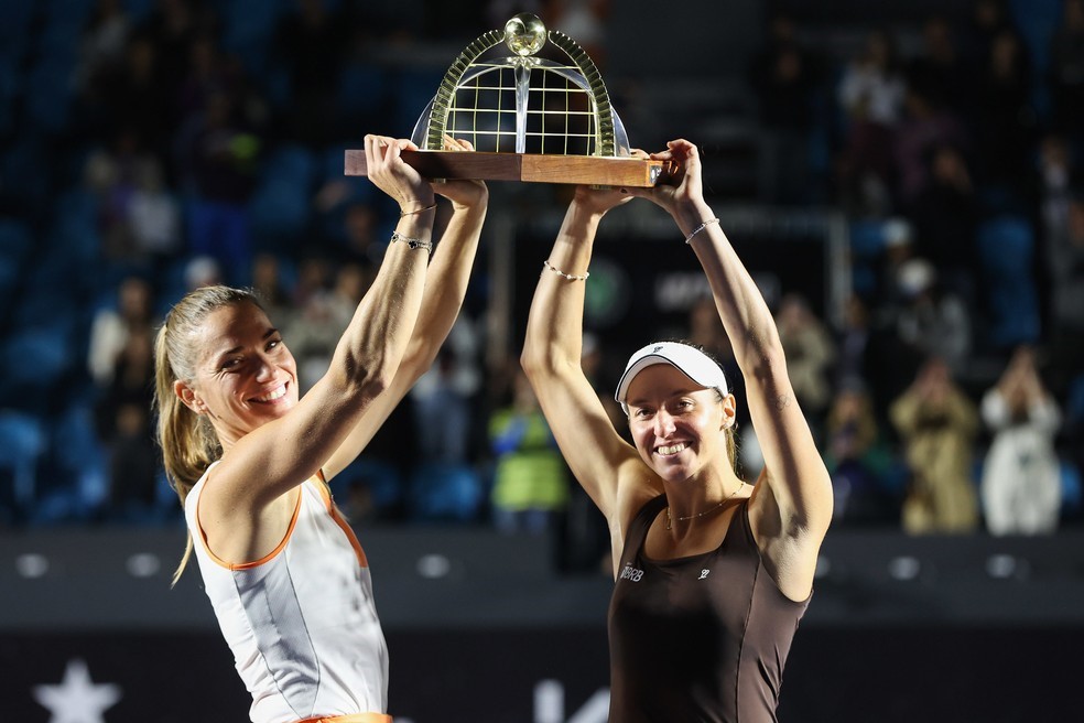 TÊNIS. US OPEN. FINAL. JOGO ÚNICO. PARTIDA ÚNICA. LUÍSA STEFANI. TIMEA BABOS. CAMPEÃS.
