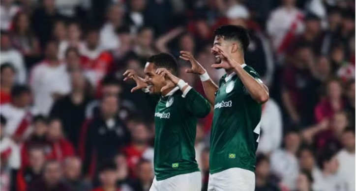 TAÇA LIBERTADORES DA AMÉRICA DE 2025. QUARTAS DE FINAL. JOGO DE IDA. PRIMEIRO JOGO. PRIMEIRA PARTIDA. RIVER PLATE. ARGENTINA. PALMEIRAS-SP. BRASIL.