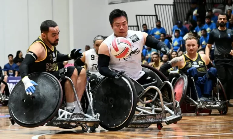 CAMPEONATO BRASILEIRO DE RUGBY. CADEIRA DE RODAS. RUNNIS. CAMPEÃO. SANTER VINKINGS. VICE-CAMPEÃO.