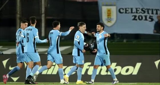 ELIMINATÓRIAS SUL-AMERICANA. COPA DO MUNDO DE 2026. CONMEBOL. CONFEDERAÇÃO SUL-AMERICANA DE FUTEBOL. PRIMEIRA FASE. DÉCIMA SÉTIMA RODADA. URUGUAI. CLASSIFICADO. PERU. ELIMINADO.