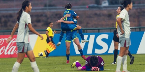 COPA DO MUNDO DE FUTEBOL SUB-17. FEMININO. SEDE. OITAVAS DE FINAL. JOGO ÚNICO. PARTIDA ÚNICA. BRASIL. CLASSIFICADA. CHINA. ELIMINADA. QUARTAS DE FINAL. JOGO ÚNICO. PARTIDA ÚNICA. BRASIL. CONTRA. CANADÁ. OU. ZÂMBIA.