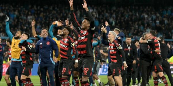 TAÇA LIBERTADORES DA AMÉRICA DE 2025. SEMIFINAL. JOGO DE VOLTA. SEGUNDO JOGO. SEGUNDA PARTIDA. FLAMENGO-RJ. BRASIL. CLASSIFICADO. RACING. ARGENTINA. ELIMINADO. FINAL. PERU. LIMA. 29 DE NOVEMBRO DE 2025. FLAMENGO-RJ. BRASIL. CONTRA. PALMEIRAS-SP. BRASIL. OU. LDU. LIGA DEPORTIVA UNIVERSITÁRIA DE QUITO. EQUADOR.