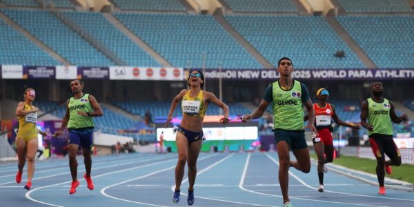 MUNDIAL DE ATLETISMO. PARALÍMPICO. JERUSA GEDER. MEDALHA DE OURO. 200 METROS.
