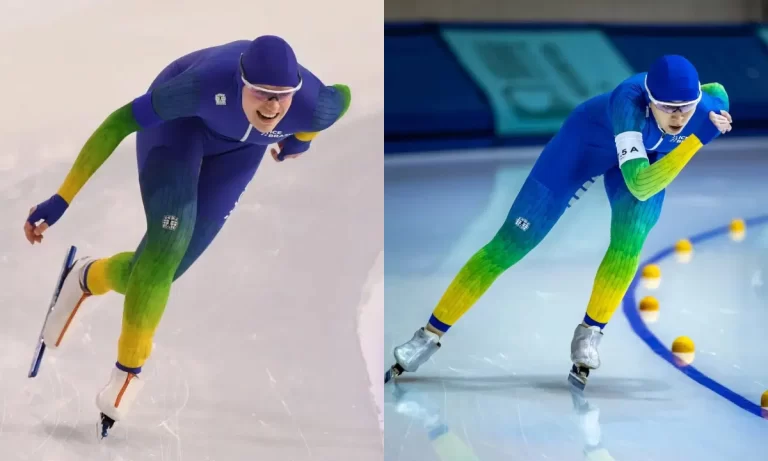 JULIA DE VOS. ALRISSA PAES. RECORDE. ESTADOS UNIDOS. SALT LAKE CITY. PATINAÇÃO. GELO. VELOCIDADE.