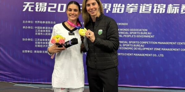 MARIA CLARA PACHECO. CHINA. MEDALHA DE OURO. TAEKWONDO.