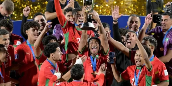 COPA DO MUNDO DE FUTEBOL SUB-20. SEDE. CHILE. FINAL. JOGO ÚNICO. PARTIDA ÚNICA. ESTÁDIO ANCIONAL DE SANTIAGO. CHILE. MARROCOS. CAMPEÃO. PRIMEIRA VEZ. ARGENTINA. VIE-CAMPEÃ.
