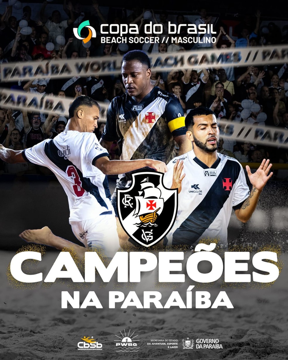 COPA DO BRASIL. BEAHC SOCCER. 2025. SEDE; PARAÍBA-PB. VASCO-RJ. CAMPRÃO. TRICAMPEÃO. 2012. 2014. 2025. FLAMENGO-RJ. VICE-CAMPEÃO. JOGO ÚNICO. PARTIDA ÚNICA.
