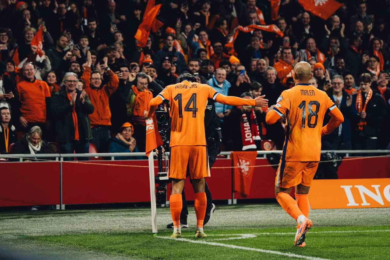 ELIMINATÓRIAS DA UEFA. UNIÃO DAS ASSOCIAÇÕES EUROPEIAS DE FUTEBOL. PRIMEIRA FASE. FASE DE GRUPOS. GRUPO G. DÉCIMA RODADA. HOLANDA. PRIMEIRA COLOCADA. 20 PONTOS. CLASSIFICADA. COPA DO MUNDO DE 2026. ESTADOS UNIDOS. CANADÁ. MÉXICO.LITUÂNIA. QUINTO COLOCADO. ELIMINADO. 3 PONTOS.