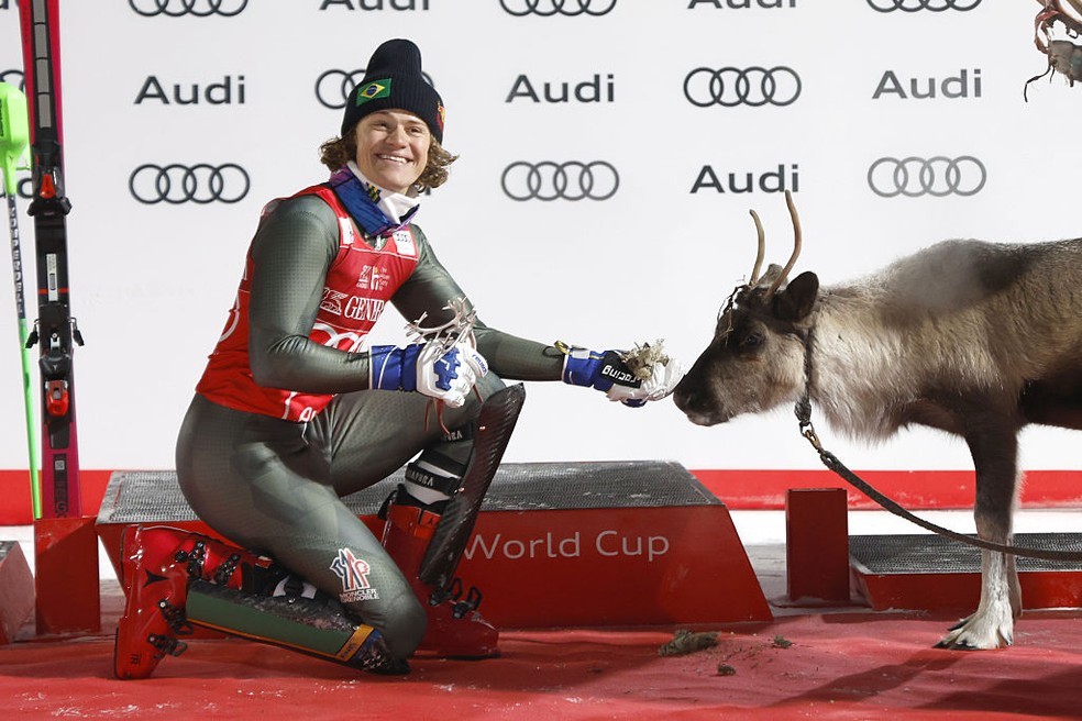 ESQUI. COPA DO MUNDO DE ESQUI. FINLÂNDIA. LUCAS PINHEIRO BRAATHEN. BRASIL. CAMPEÃO. PRIMEIRA VEZ. ESQUI ALPINO. LEVI. FINLÂNDIA. SLALOM.