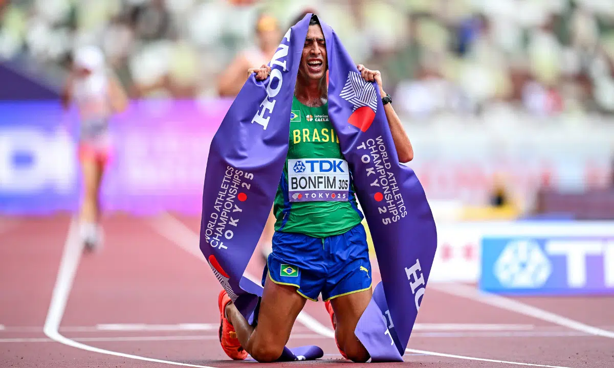 CAIO BONFIM. MEDALHA DE OURO. MARCHA ATLÉTICA. JAPÃO. 2025.