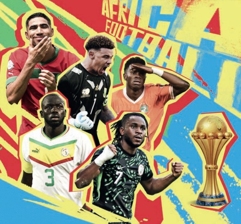 COPA AFRICANA DE NAÇÕES DE 2025. SEDE. MARROCOS. 24 PAÍSES. 6 GRUPOS. 4 SELEÇÕES EM CADA. GRUPO A. COMORES. MALI. MARROCOS. ZÂMBIA. GRUPO B. ANGOLA. ÁFRICA DO SUL. ZIMBÁBUE. EGITO. GRUPO C. NIGÉRIA. TANZÂNIA. TUNÍSIA. UGANDA. GRUPO D. BENIN. BOTSUANA. REPÚBLICA DEMOCRÁTICA DO CONGO. SENEGAL. GRUPO E. ARGÉLIA. BURKINA FASO. GUINÉ EQUATORIAL. SUDÃO. GRUPO F. CAMARÕES. COSTA DO MARFIM. GABÃO. MOÇAMBIQUE.