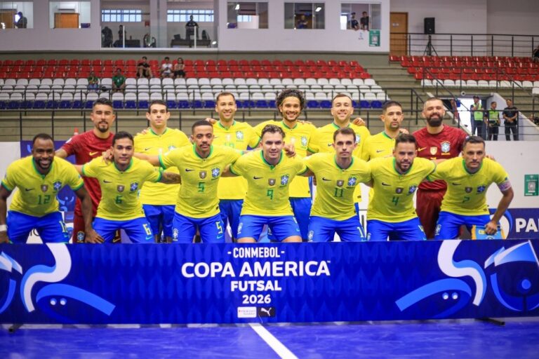 COPA AMÉRICA DE FUTSAL DE 2026. PRIMEIRA FASE. FASE DE GRUPOS. GRUPO B. BRASIL. PRIMEIRO COLOCADO. 10 PONTOS. CLASSIFICADO. VENEZUELA. SEGUNDO COLOCADO. CLASSIFICADO.