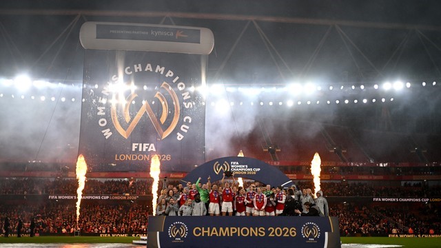 COPA DOS CAMPEÃS FEMININA DE 2026. LONDRES. INGLATERRA. FINAL. JOGO ÚNICO. PARTIDA ÚNICA. ARSENAL. INGLATERRA. CAMPEÃO. CORINTHIANS-SP. BRASIL. VICE-CAMPEÃO.