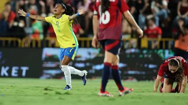 FUTEBOL FEMININO. AMISTOSO. BRASIL. COSTA RICA.