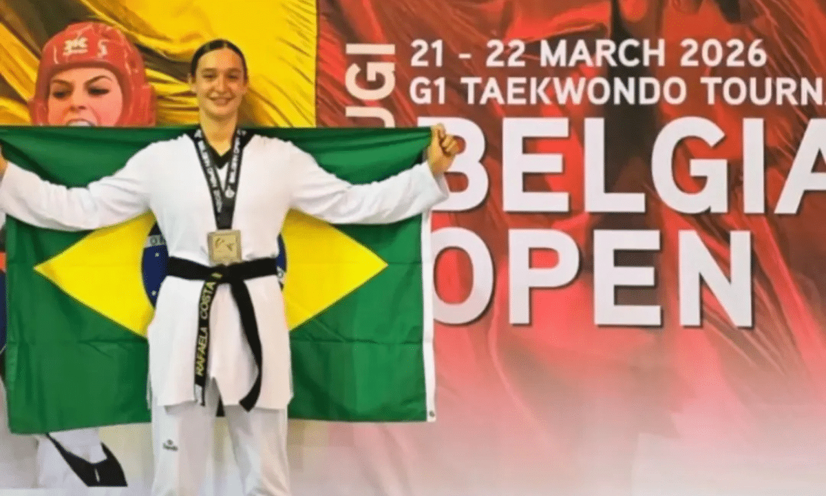 ABERTO DA BÉLGICA. TAEKWONDO. RAFAELA MEIRELLES. BRASIL. MEDALHA DE PRATA.
