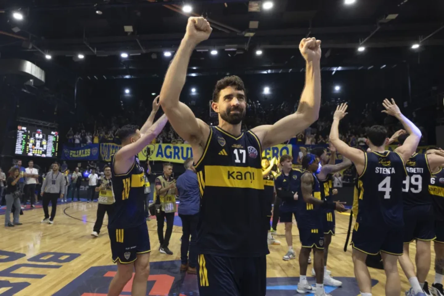 CHAMPIONS LEAGUE DAS AMÉRICAS. FINAL. JOGO ÚNICO. PARTIDA ÚNICA. BOCA JUNIORS. ARGENTINA. CAMPEÃO. FRANCA-SP. BRASIL. VICE-CAMPEÃO.