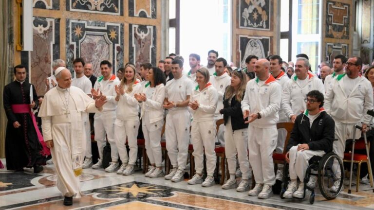 ESPORTE. VIDA. LUTA. DISCIPLINA. GUERRA. PAPA LEÃO XIV. ATLETAS. PARALÍMPICOS. OLÍMPICOS. OLIMPÍADAS DE INVERNO. MILÃO. CORTINA. ITÁLIA.