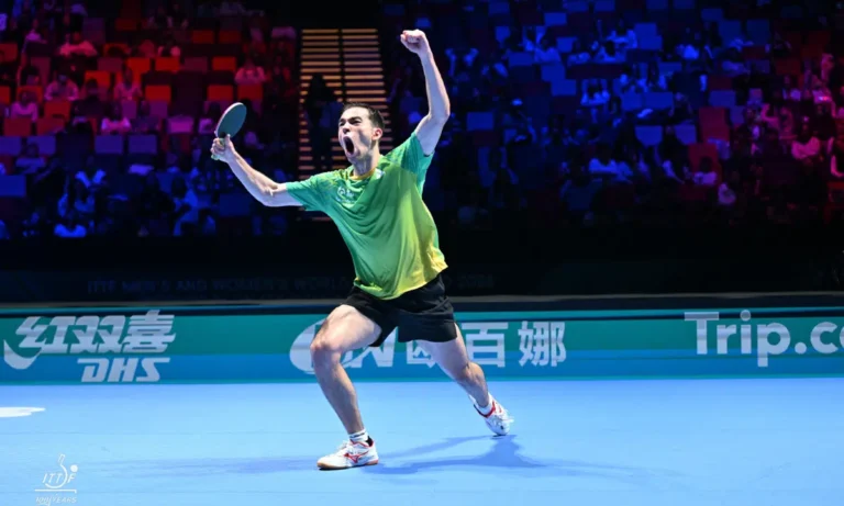 HUGO CALDERANO. TÊNIS DE MESA. LEBRUN. SEMIFINALISTA. COPA DO MUNDO.