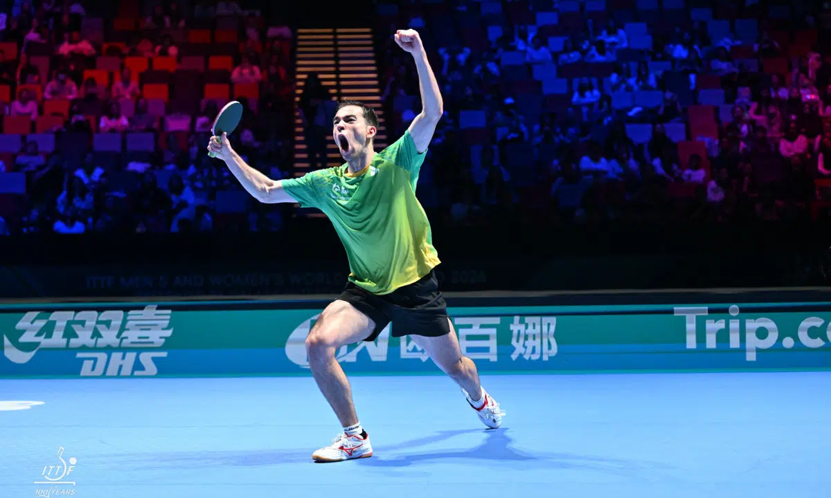 HUGO CALDERANO. TÊNIS DE MESA. LEBRUN. SEMIFINALISTA. COPA DO MUNDO.