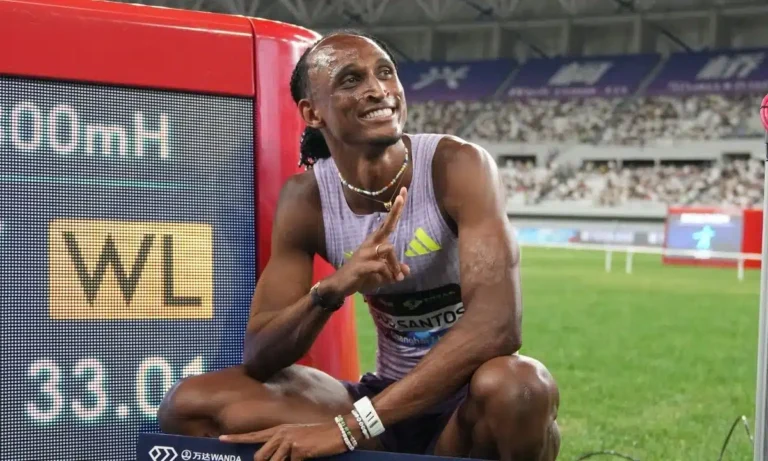 ALISON DOS SANTOS. ETAPA DE XANGAI. CHINA. ATLETISMO.