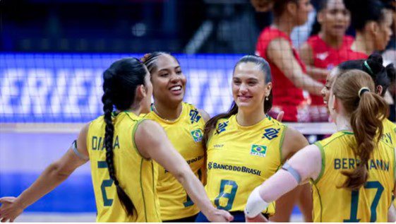 LIGA DAS NAÇÕES DE VÔLEI FEMININO. SEGUNDA RODADA. PRIMEIRA FASE. BRASIL. REPÚBLICA DOMINICANA.