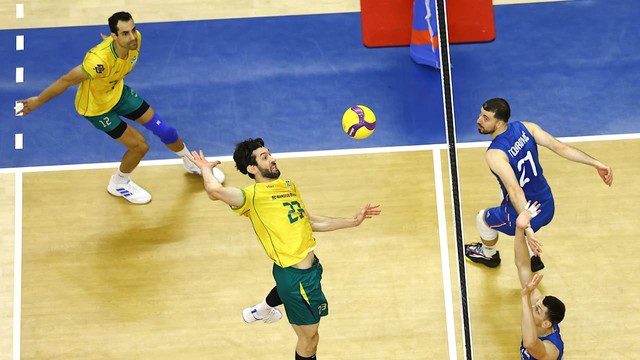 LIGA DAS NAÇÕES DE VÔLEI. PRIMEIRA FASE. TERCEIRA RODADA. BRASIL. SÉRVIA. VNL. VOLLEYBALL NATIONS LEAGUE. VÔLEI MASCULINO.