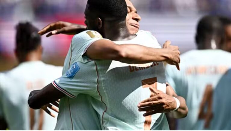 COPA DO MUNDO DE 2026. PRIMEIRA FASE. TERCEIRA RODADA. GRUPO I. FRANÇA. PRIMEIRA COLOCADA. CLASSIFICADA. 9 PONTOS. NORUEGA, SEGUNDA COLOCADA. CLASSIFICADA. 6 PONTOS. SENEGAL. TERCEIRO COLOCADO. 3 PONTOS. IRAQUE. QUARTO COLOCADO. ELIMINADO. 0 PONTO.