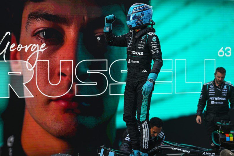 GRANDE PRÊMIO ÁUSTRIA DE 2026 GEORGE RUSSELL. FÓRMULA 1. MERCEDES. BRITÂNICO.