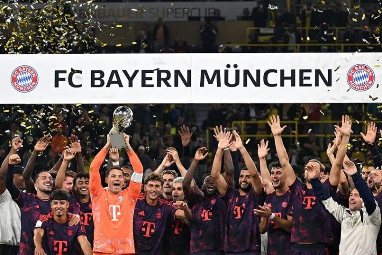 SUPERCOPA DA ALEMANHA. BAYERN DE MUNIQUE. ALEMANHA. CAMPEÃO. BICAPEÃO. DÉCIMA SEGUNDA VEZ. BORUSSIA DORTMUND. ALEMANHA. VICE-CAMPEÃO.